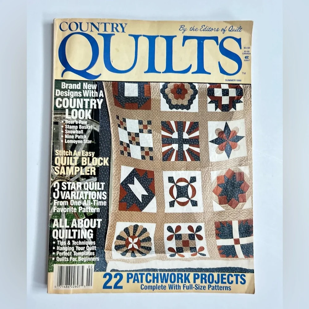 Vintage Quilting Magazine Collection Lot of Three 1990s Patterns